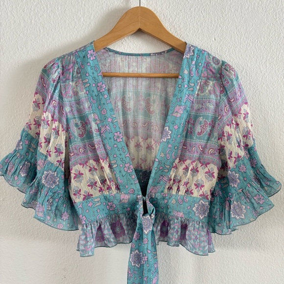 SPELL Lovers Beach ~ Lover's Beach Maxi Skirt And Top Two Piece Set in Paradise - Picture 9 of 16